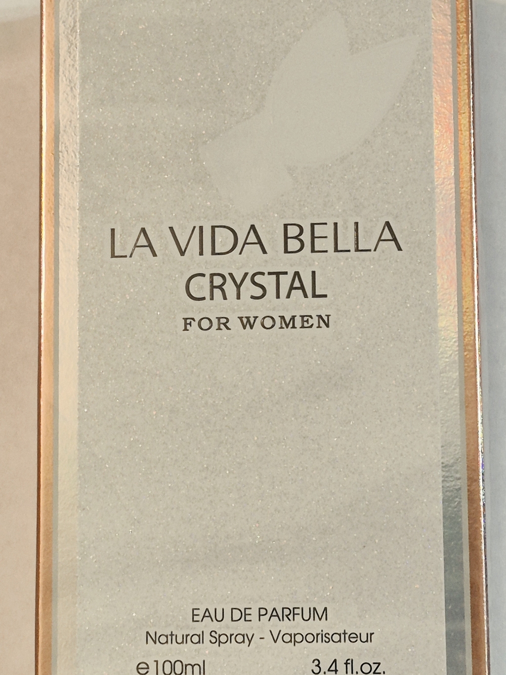 La Vie En Rose La Vida Bella Crystal Eau de Parfum - Silver and Rose Gold